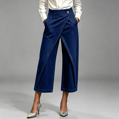 👖【S-2XL】Ženske ležerne traperice s nepravilnim crossover dizajnom
