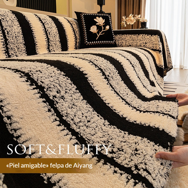 🛋️Oferta especial de Navidad para madrugadores:🎉 funda de sofá suave y antideslizante de felpa🍂【180*150cm】