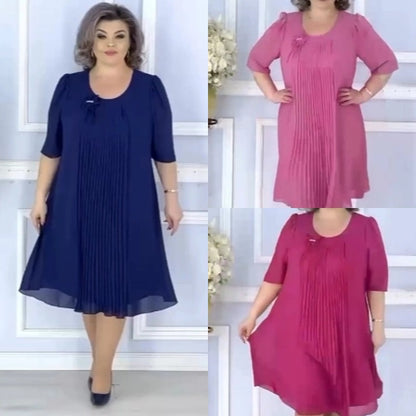 💃💥【S-5XL】2026 wiosna nowa wysokiej jakości sukienka szyfonowa, elegancka i temperamentna