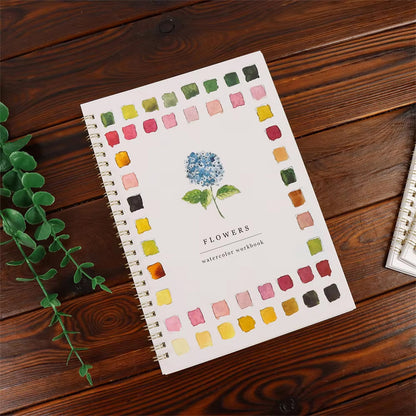 ✨【¡50% de descuento!】🎨 El juego completo de libros de pintura en acuarela incluye pinturas de acuarela y pinceles gratis