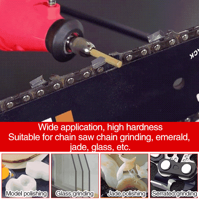 🔥🧰【¡Precio rebajado!】Cabezales de pulido de diamante, adecuados para afilar y mantener cadenas de motosierra, jade, metal, vidrio y otros materiales.
