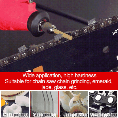 🔥🧰【¡Precio rebajado!】Cabezales de pulido de diamante, adecuados para afilar y mantener cadenas de motosierra, jade, metal, vidrio y otros materiales.