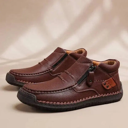 【38-48】Męskie wsuwane buty do jazdy samochodem – szeroki nosek, wsparcie łuku stopy