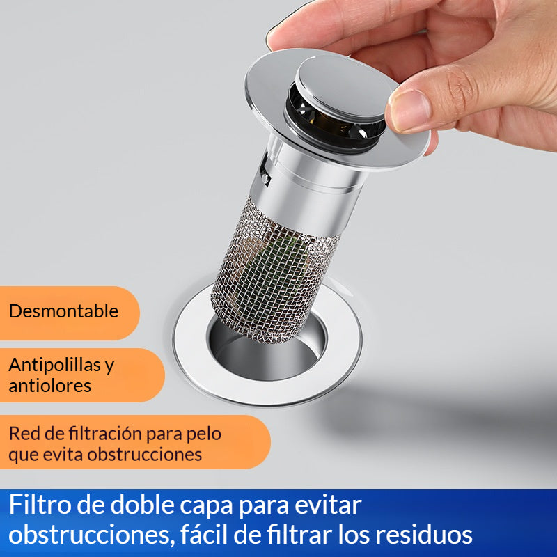 🔥Compra 2 y llévate 2 gratis🔥💧Filtro de desagüe universal de acero inoxidable