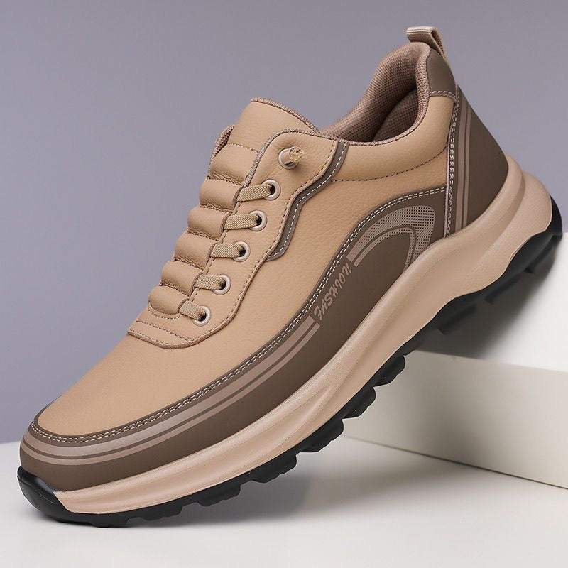 【Tallas 39-45】Zapatillas de piel impermeables y resistentes a las manchas con suelas suaves y cómodas