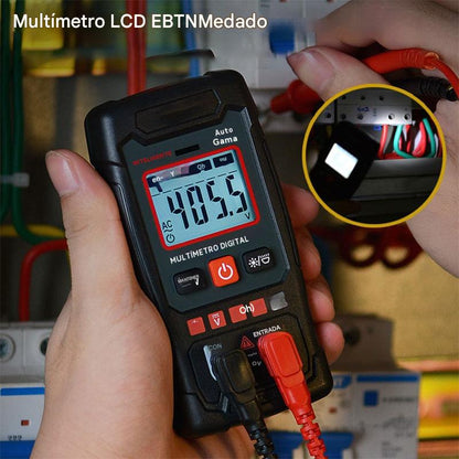 AN109 multímetro digital totalmente automático de alta precisión inteligente anti-quemaduras para mantenimiento de electricista doméstico