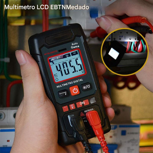 AN109 multímetro digital totalmente automático de alta precisión inteligente anti-quemaduras para mantenimiento de electricista doméstico