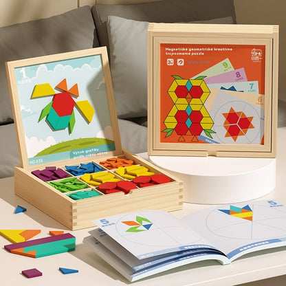 ✨【Kúp 1, získaj 1 zadarmo】Geometrické magnetické stavebné bloky Tangram
