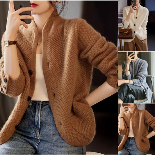 🔥🔥🌸【S-2XL】Jesen i zima novi francuski kardigan od kašmira u retro stilu