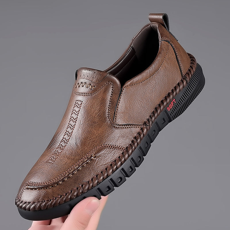 🏆30%OFF👞【39-44】Zapatillas deportivas casuales para hombre, fabricadas en piel auténtica, con suela suave, antideslizantes, transpirables