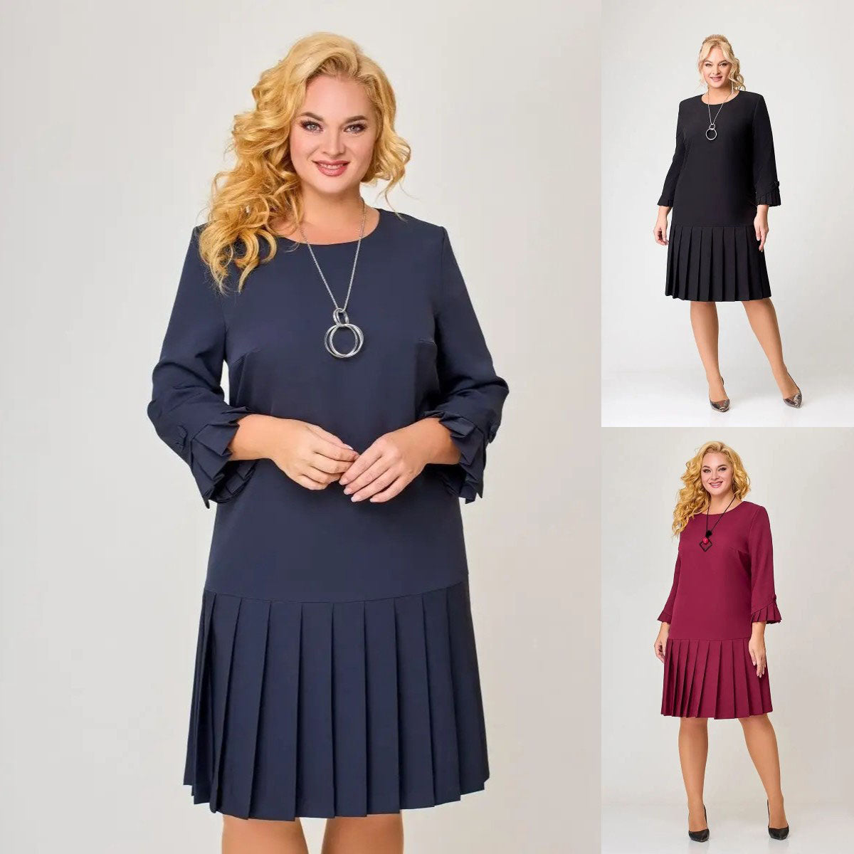 Плащане при доставка💌【S-5XL】👗2026 нова модна, висококачествена, елегантна ретро плисирана пола