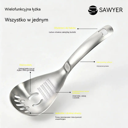 50% zniżki🔥🥄 Wielofunkcyjna łyżka i sitko ze stali nierdzewnej 304