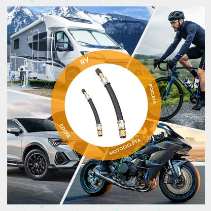🚗【Compra 2, llévate 2 gratis】Extensión de válvula de neumático flexible universal