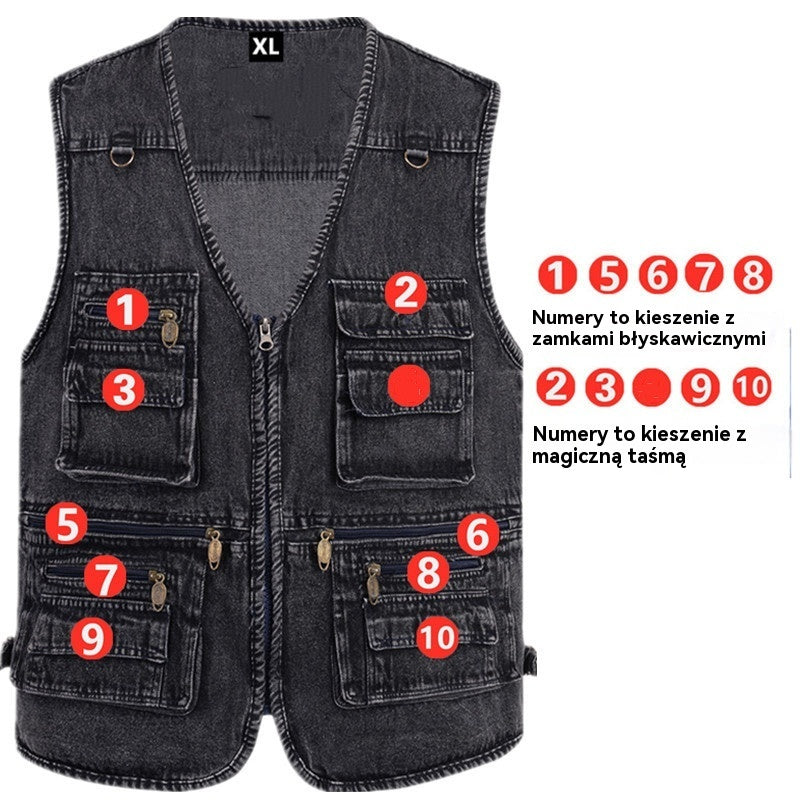 🔥 【Kup 1, otrzymaj 1 gratis】🦺50% OFF【XL-7XL】Ponadczasowy design, solidne wykonanie – kamizelka, która zawsze pasuje
