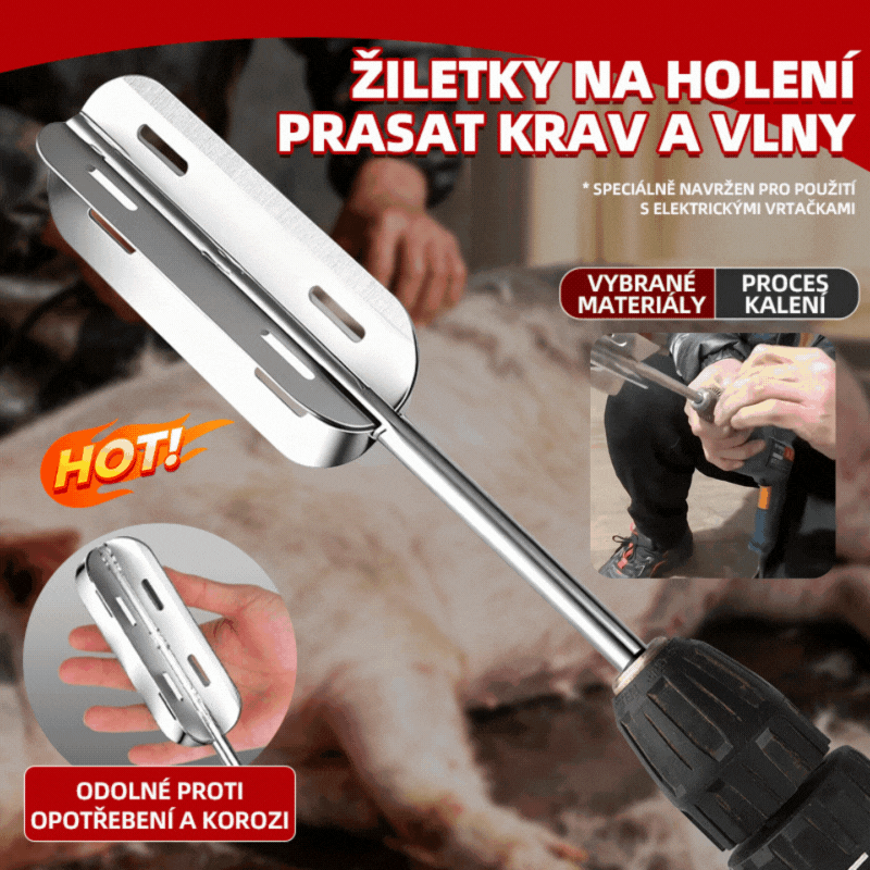 🐷🪒👨‍🌾49%OFF🔥Odchlpovací stroj určený pre porážky, elektrická škrabka na prasacie chlpy, výkonný nástroj na odstraňovanie chlpov z ošípaných.