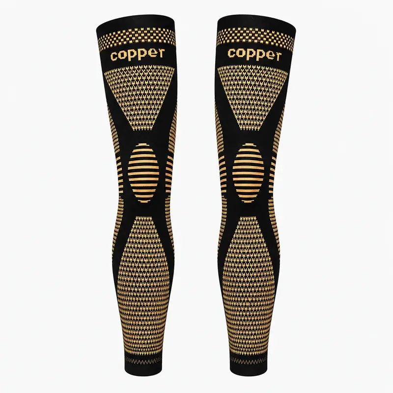 🦵 Rodillera Elástica Larga de Nylon | Ajuste Compresivo, Calidez y Flexibilidad para Deporte y Uso Diario