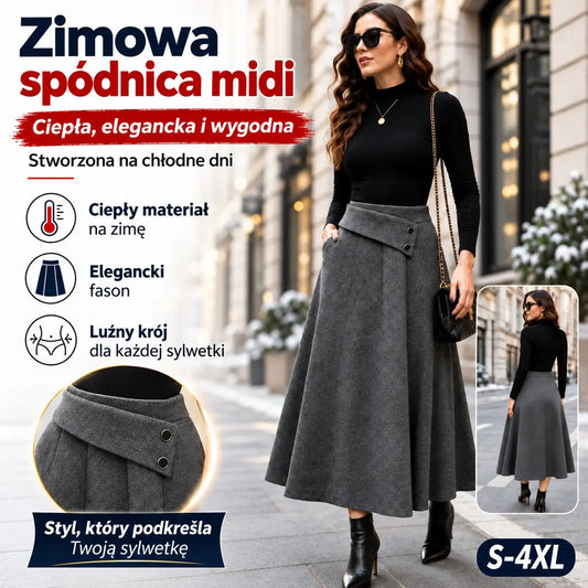 ⏳ Ostatni dzień – 50% zniżki 🎀【S–4XL】Damska spódnica midi na jesień i zimę