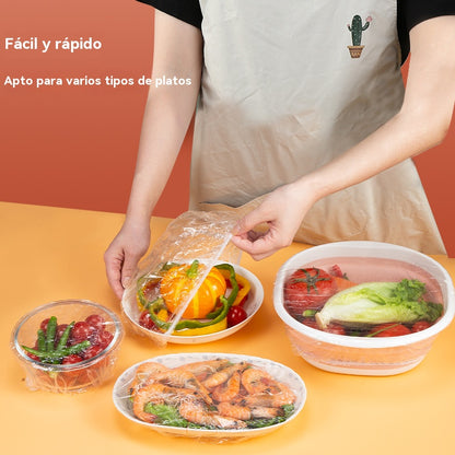 🔥 ¡Compra 1 y llévate 1 GRATIS! Tapas de frescura desechables de grado alimenticio. Protección de alimentos rápida y sencilla