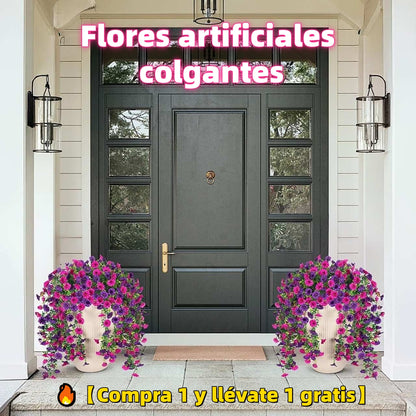 🔥【4 piezas】Flores artificiales colgantes