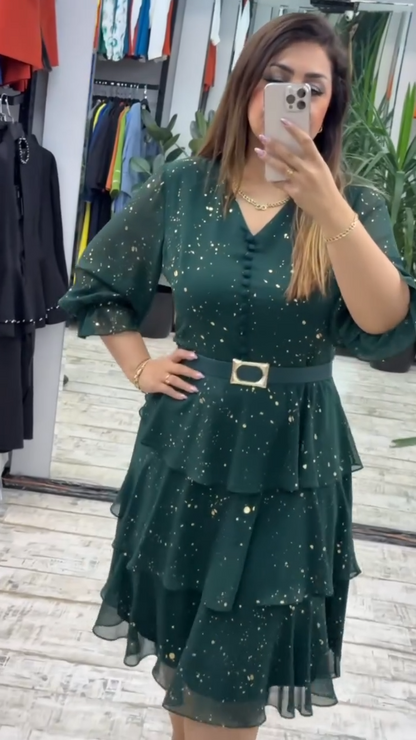 【🥇Gorąca wyprzedaż】 💋 Wysokiej jakości sukienka z szyfonu(S-5XL)