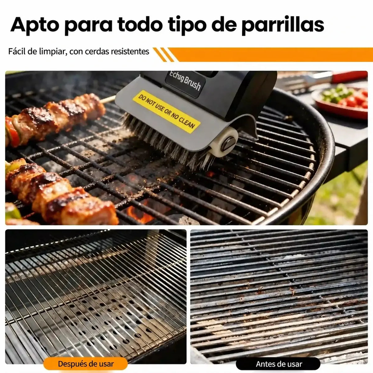 🔋🧹 Cepillo eléctrico inalámbrico para limpieza de barbacoas – batería de litio, multifuncional y fácil de usar 🔥🍖