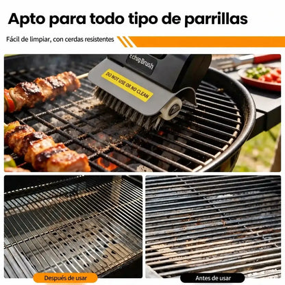 🔋🧹 Cepillo eléctrico inalámbrico para limpieza de barbacoas – batería de litio, multifuncional y fácil de usar 🔥🍖
