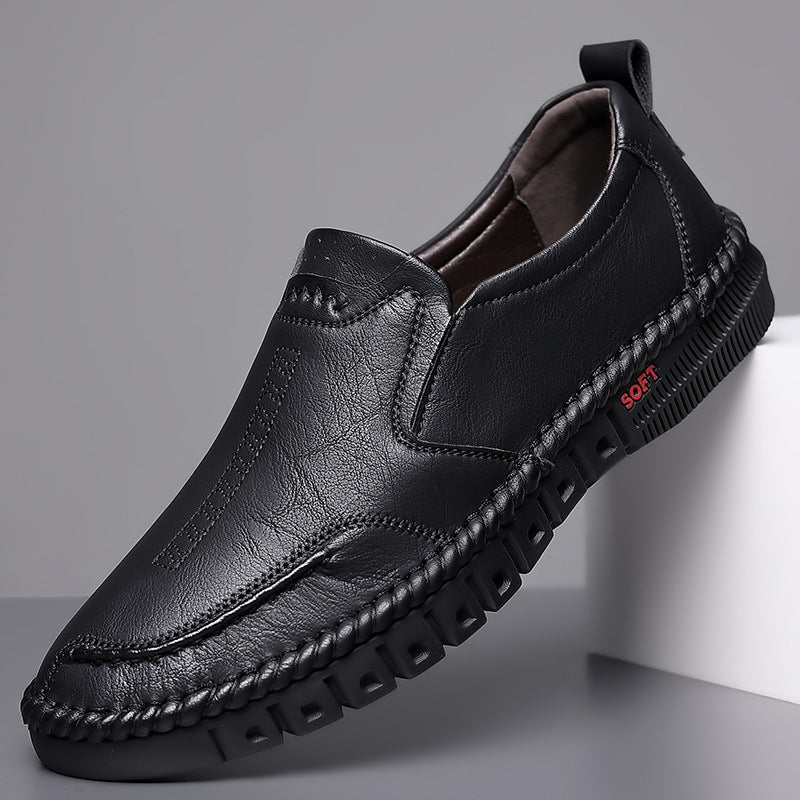 🏆Cumpărați 1 obțineți 1 gratuit👞【39-44】2025 pantofi sport casual pentru bărbați, din piele naturală, cu talpă moale, antiderapantă, respirabilă