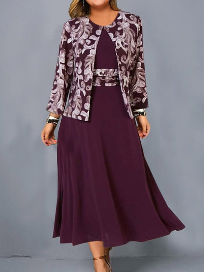 💐💖【S-3XL】Nowa sukienka bez rękawów z nadrukiem krótka kurtka modny strój na co dzień