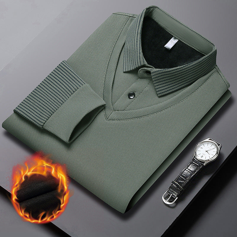 💥😎【M-4XL】Muški dvodijelni set polo majica s imitacijom prugastog uzorka.