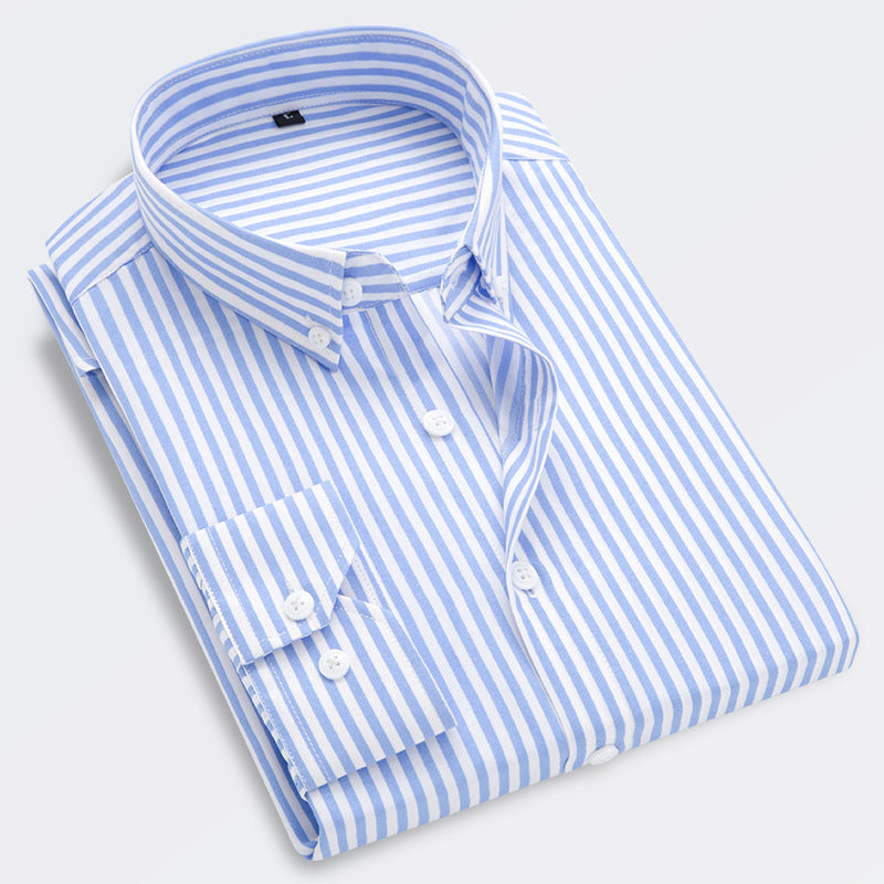 Płatność przy odbiorze🔥👕【M-5XL】Męska biznesowa koszula w paski z długim rękawem 2026