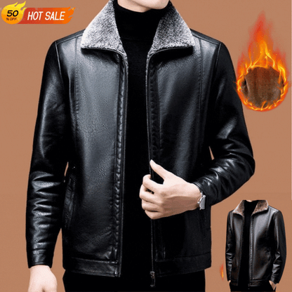 🔥【Venta caliente】🔥【M-3XL】🖤2026 Chaqueta de invierno para hombre de piel de oveja gruesa y suave, estilo casual