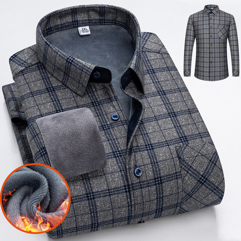 🔥👔Platba na dobierku | Teplá pánska blúza s dlhým rukávom na jesenné a zimné obdobie (L–5XL)