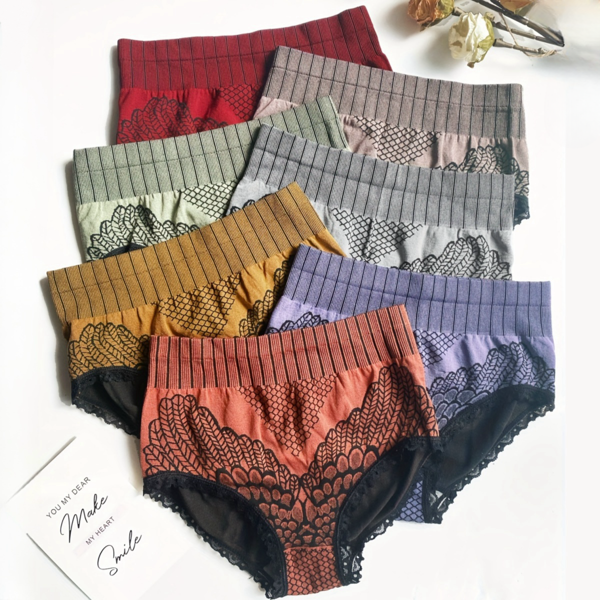 🔥【7 kusov】Grafénové dámske nohavičky – antibakteriálne a pohodlné