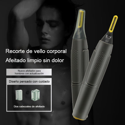 👨🔥 Novedad 2026 🔥 Recortadora multifunción para hombre ⚡ Recargable, mini y portátil ✂️ Apta para nariz, cejas y vello corporal ✅ Suave y segura para la piel