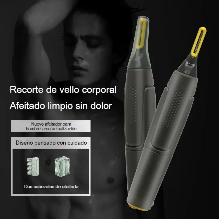 👨🔥 Novedad 2026 🔥 Recortadora multifunción para hombre ⚡ Recargable, mini y portátil ✂️ Apta para nariz, cejas y vello corporal ✅ Suave y segura para la piel
