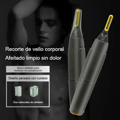 👨🔥 Novedad 2026 🔥 Recortadora multifunción para hombre ⚡ Recargable, mini y portátil ✂️ Apta para nariz, cejas y vello corporal ✅ Suave y segura para la piel