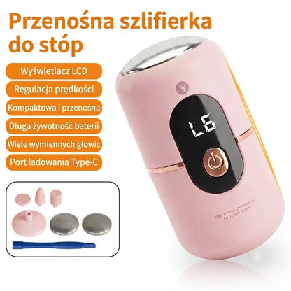 【Płatność przy odbiorze】Zestaw do pielęgnacji stóp: Elektryczny pilnik do pięt 5 w 1