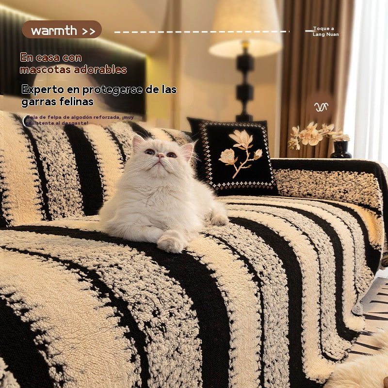 🛋️Oferta anticipada 2026🎉 funda de sofá suave y antideslizante de felpa🍂【180*130cm】