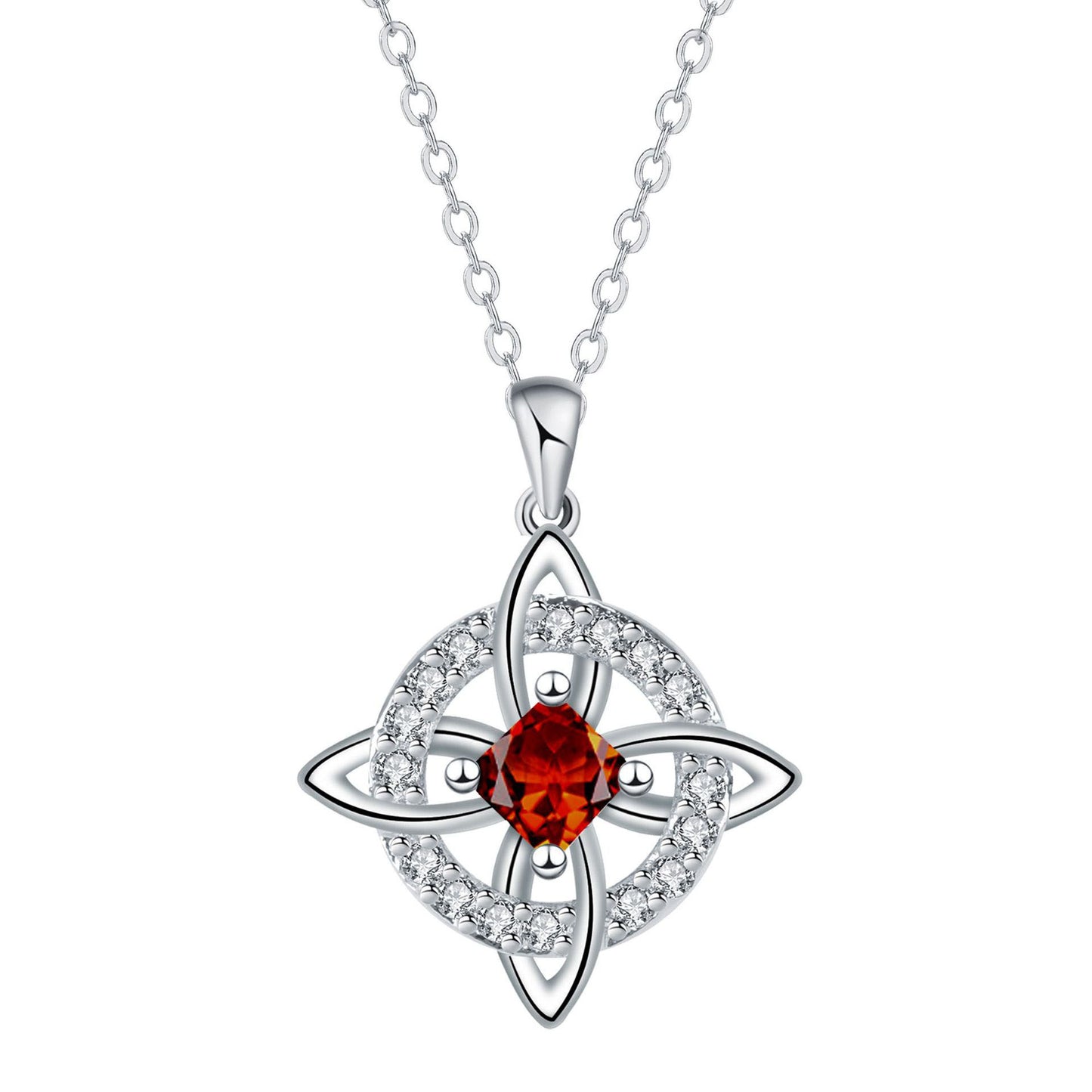 🔮Naszyjnik z węzłem czarownicy i kamieniem szlachetnym 🔮💞 Chroń swoich bliskich