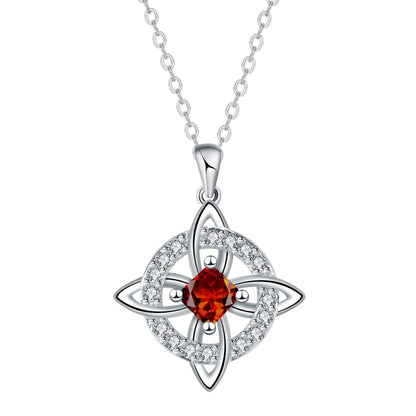 🔮Naszyjnik z węzłem czarownicy i kamieniem szlachetnym 🔮💞 Chroń swoich bliskich