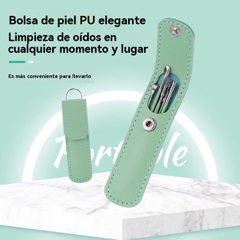 👂 Juego de 6 herramientas para eliminar cerumen con bolsa de almacenamiento | Kit completo para el cuidado auditivo | 🎁 Compra 1 y llévate 1 gratis