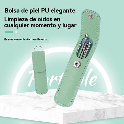 👂 Juego de 6 herramientas para eliminar cerumen con bolsa de almacenamiento | Kit completo para el cuidado auditivo | 🎁 Compra 1 y llévate 1 gratis