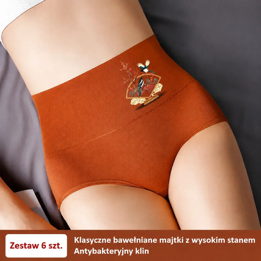 Kup 3 + 3 GRATIS 💖 Wysoki stan, efekt push-up pośladków, miękka bawełna premium ✨ 40–100 kg