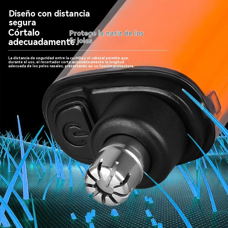 🔥【Nuevo modelo 2026】🏆🔥Cortapelos de nariz portátil (Indoloro y preciso)