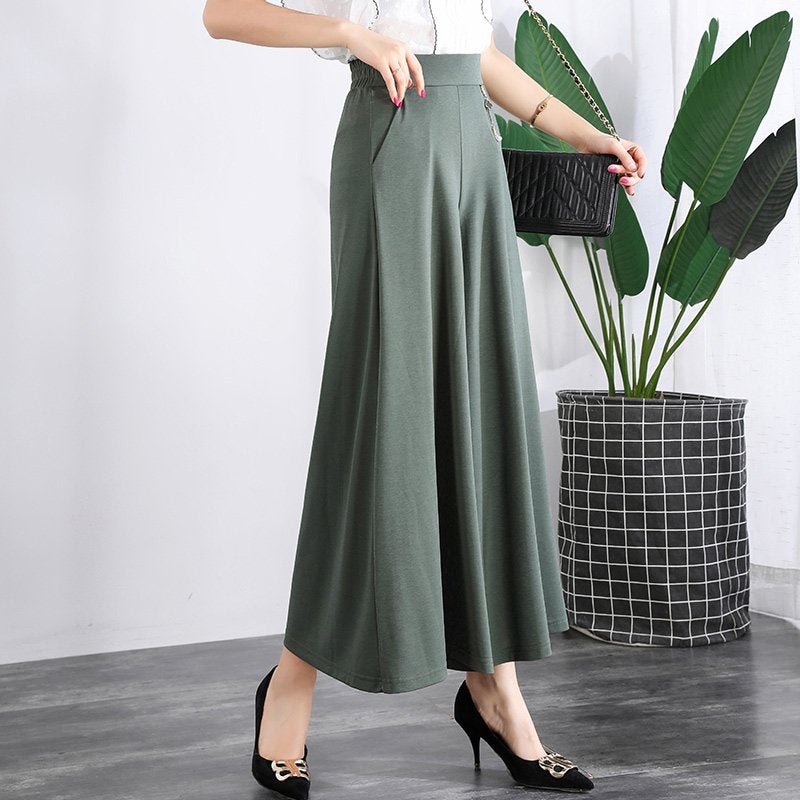 👖❤️【M-5XL】 Нови дамски летни широки панталони от леденa коприна за 2026 г.