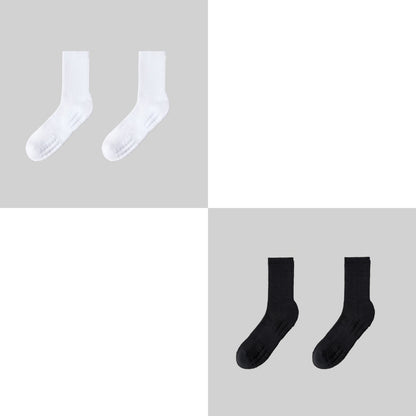 😍🧦【10 чифта】Мъжки дълги спортни чорапи, отвеждащи потта, абсорбиращи ударите, защитаващи петата, устойчиви на миризми, дишащи, подходящи за баскетбол и ежедневни спортове.