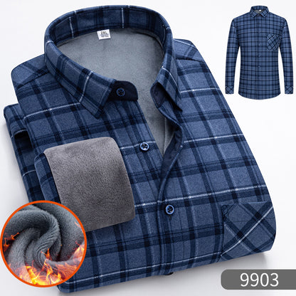 🔥👔Platba na dobierku | Teplá pánska blúza s dlhým rukávom na jesenné a zimné obdobie (L–5XL)