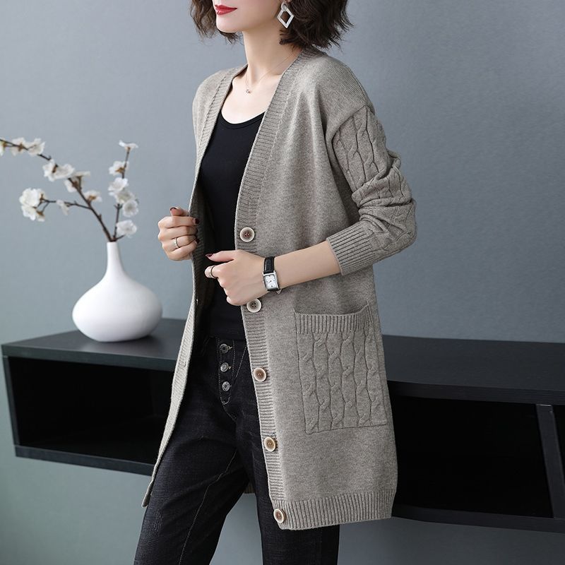✨🎀【40-110kg】Chaqueta de punto de talla grande. Suéter de punto grueso y holgado para mujer – Nueva colección de Primavera/Otoño. ✅️Pago contra reembolso