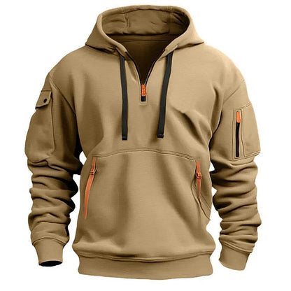 🧥🔥😎【S-5XL】Sudadera deportiva para hombre con cremallera y muchos bolsillos”