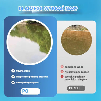 🐟 500 g Premium Pond Powder | Klarowanie wody i kontrola glonów 🌊